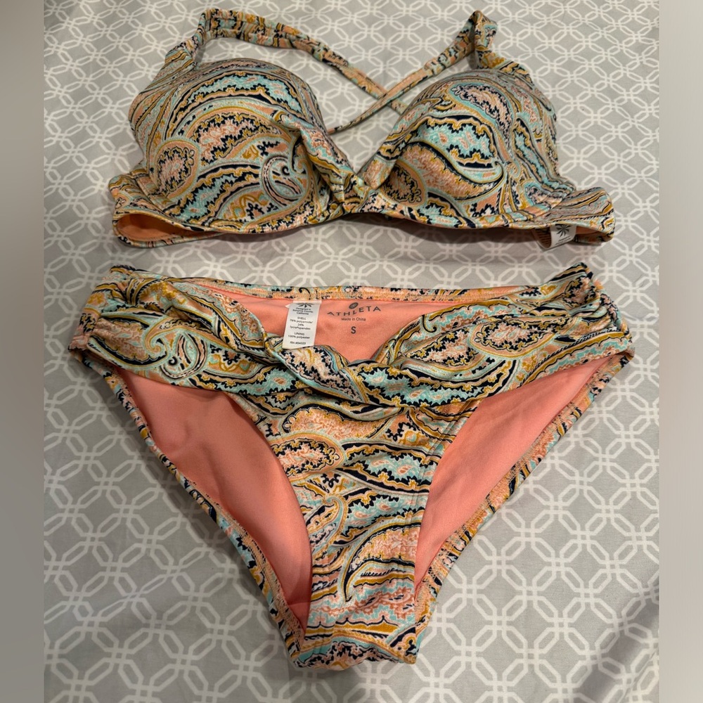 Paisley Athleta Bikini size Small/36 B/C